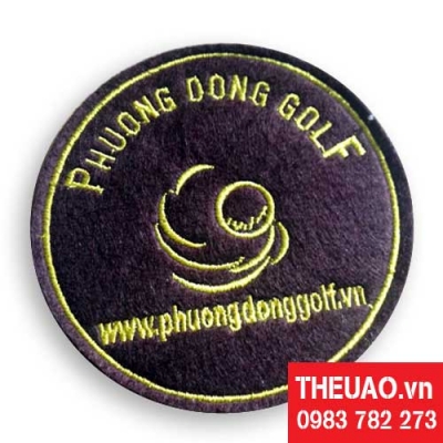 Thêu logo lót ly 2