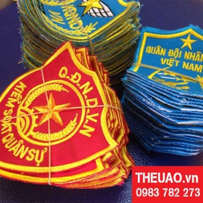 Thêu logo quân đội